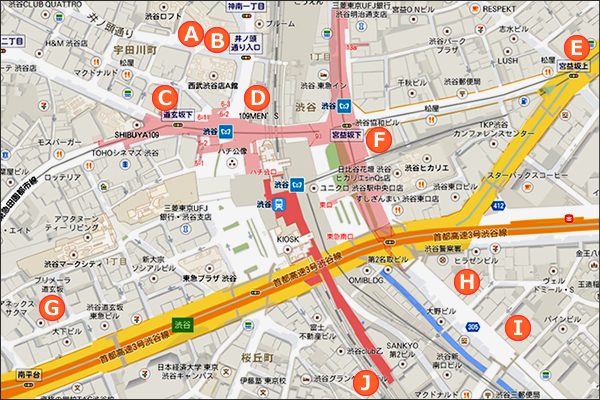 渋谷銀行MAP